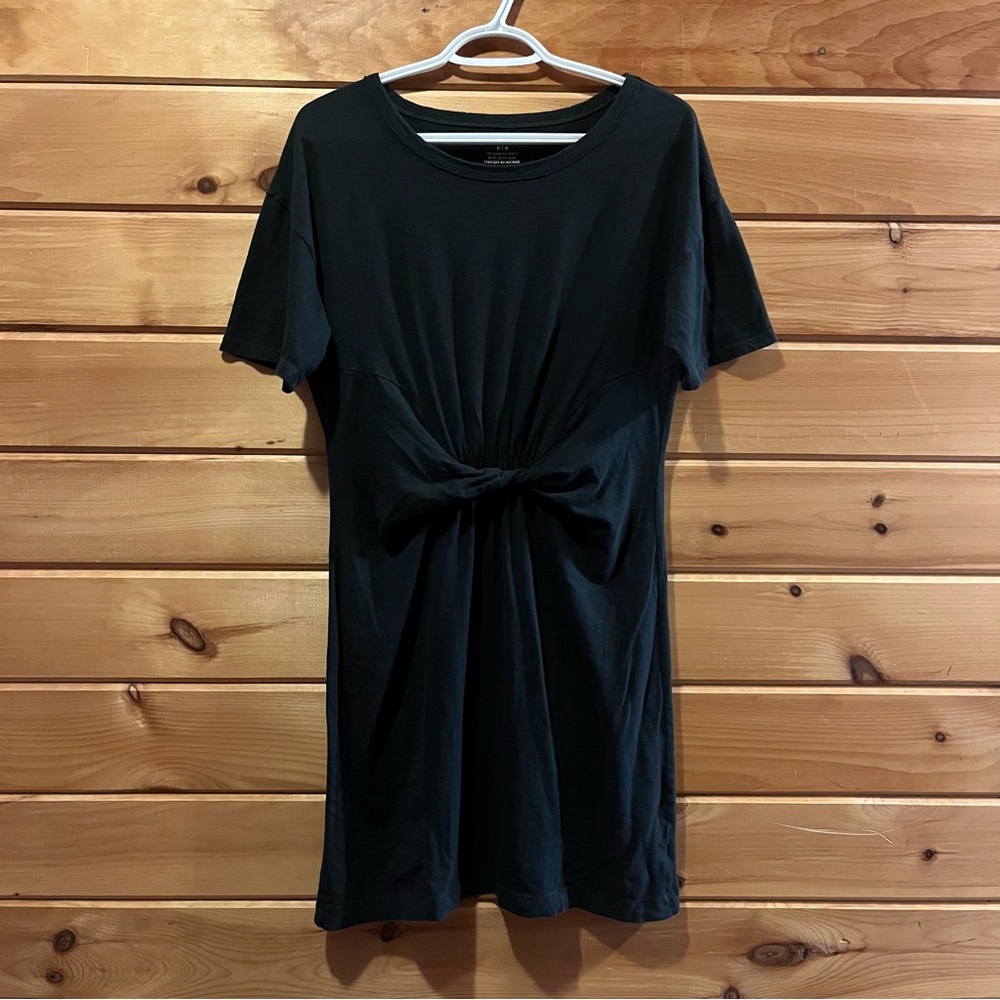 aerie twist front t-shirt dress